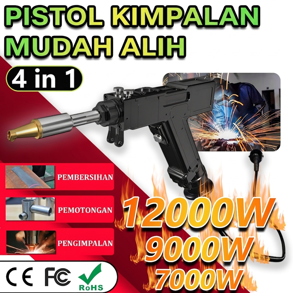 Pistol Kimpalan Laser Serbaguna 4-dalam-1