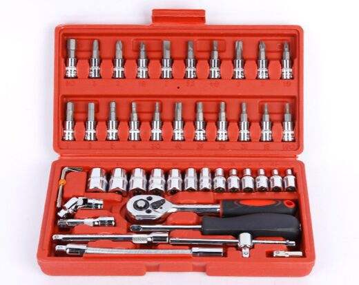Small socket wrench tool set