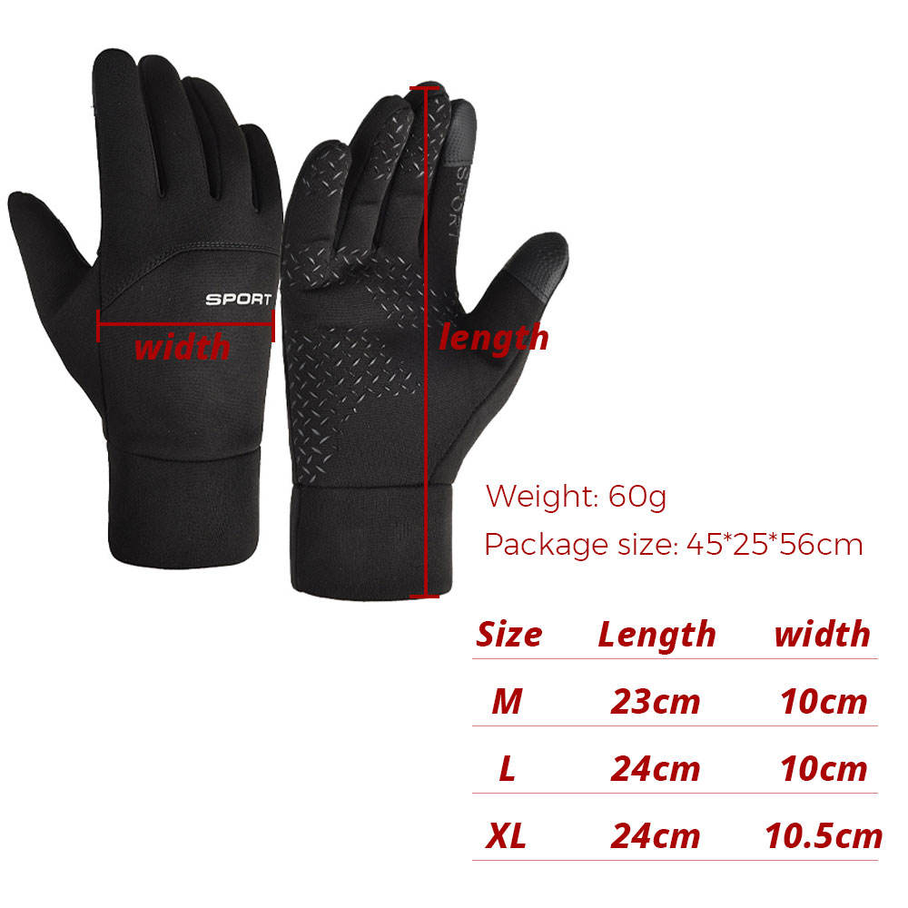 Best-selling high-density nylon cycling windproof and warm sports gloves