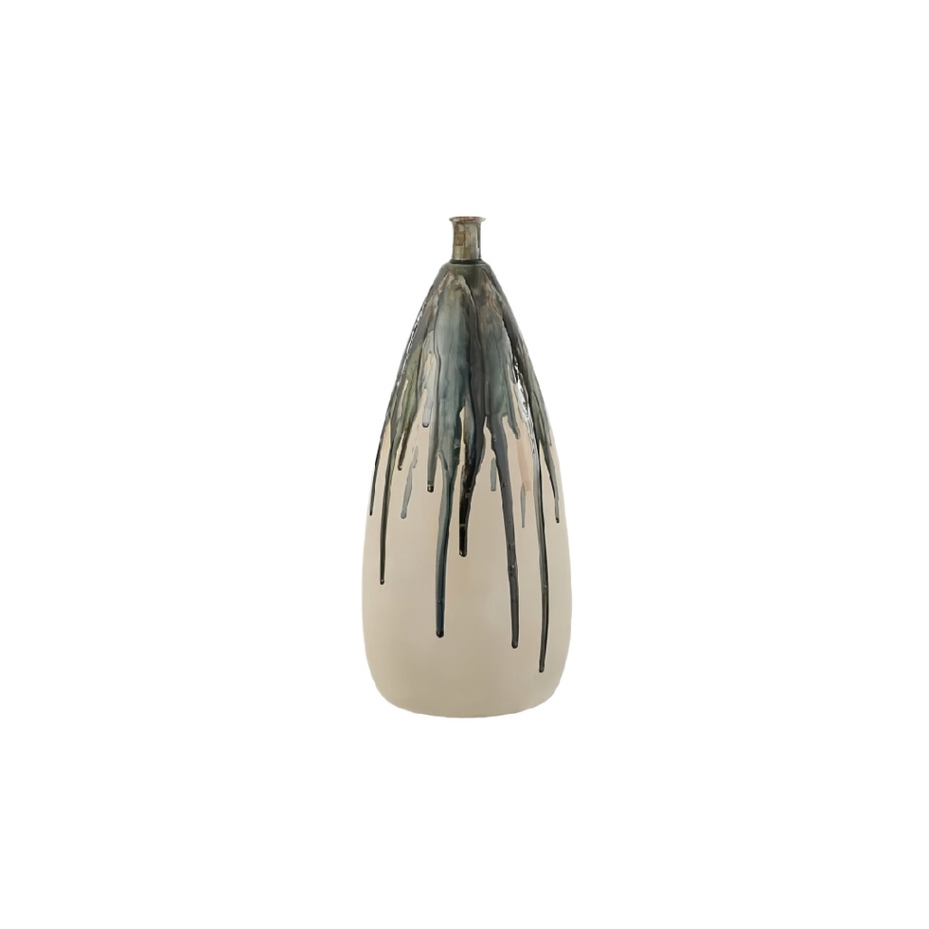 Vase décoratif en céramique pour intérieur - 10 x 10 x 30-atelierdesformes
