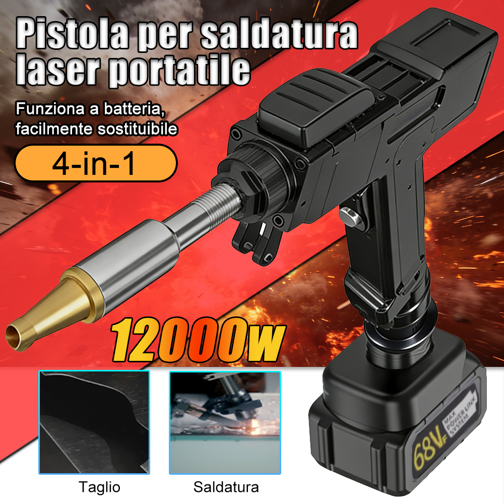 Pistola per saldatura laser multiuso 4 in 1
