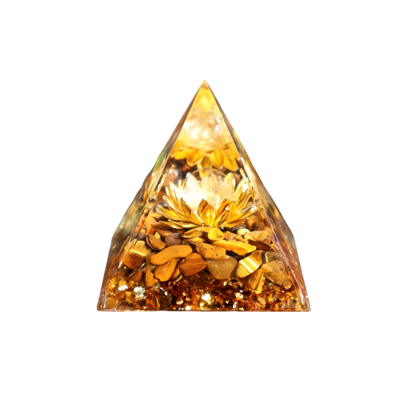 Copper Lotus Prosperity Pyramid