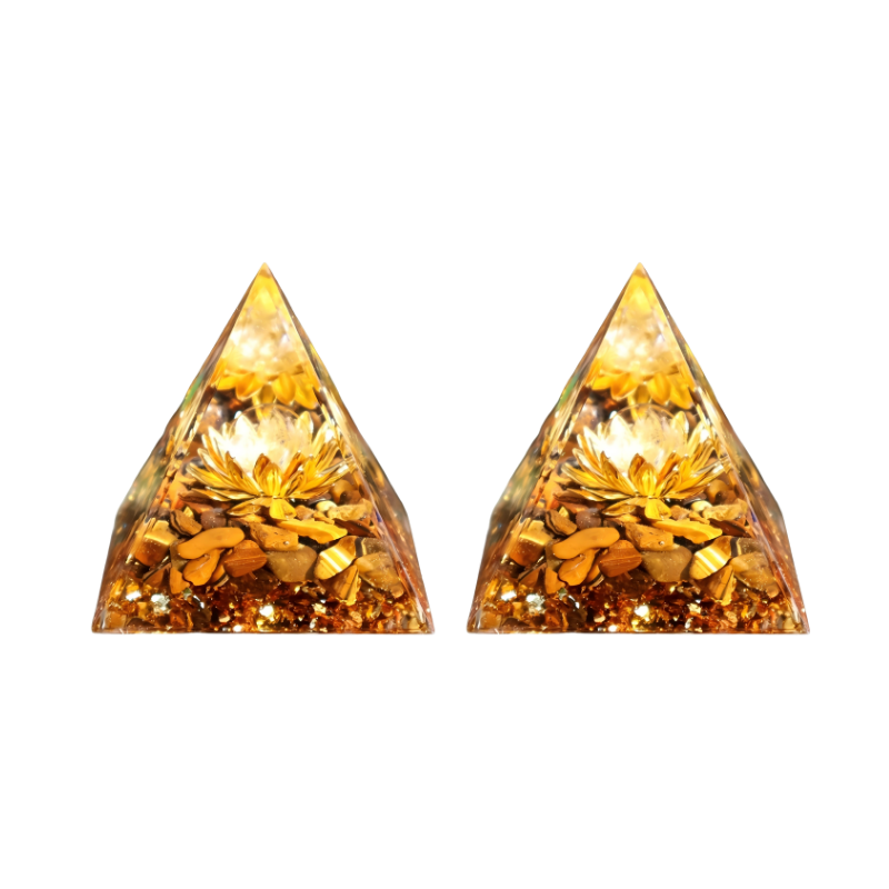 Copper Lotus Prosperity Pyramid