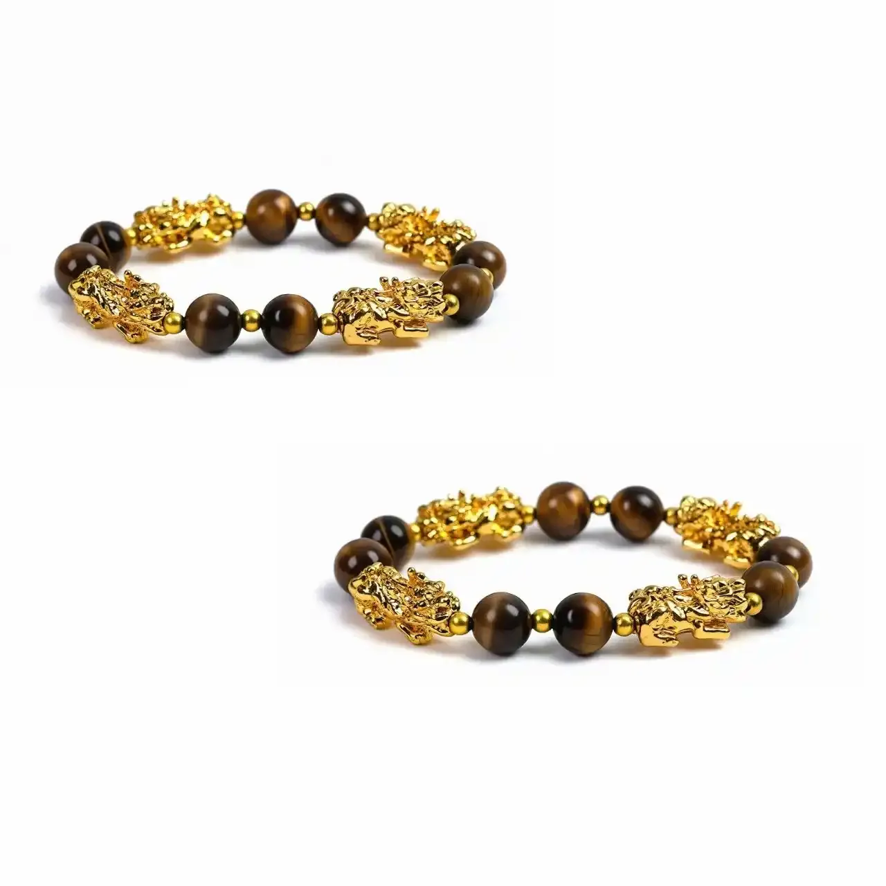 Wealth-Attracting 4 Pixiu Tiger’s Eye Bracelet