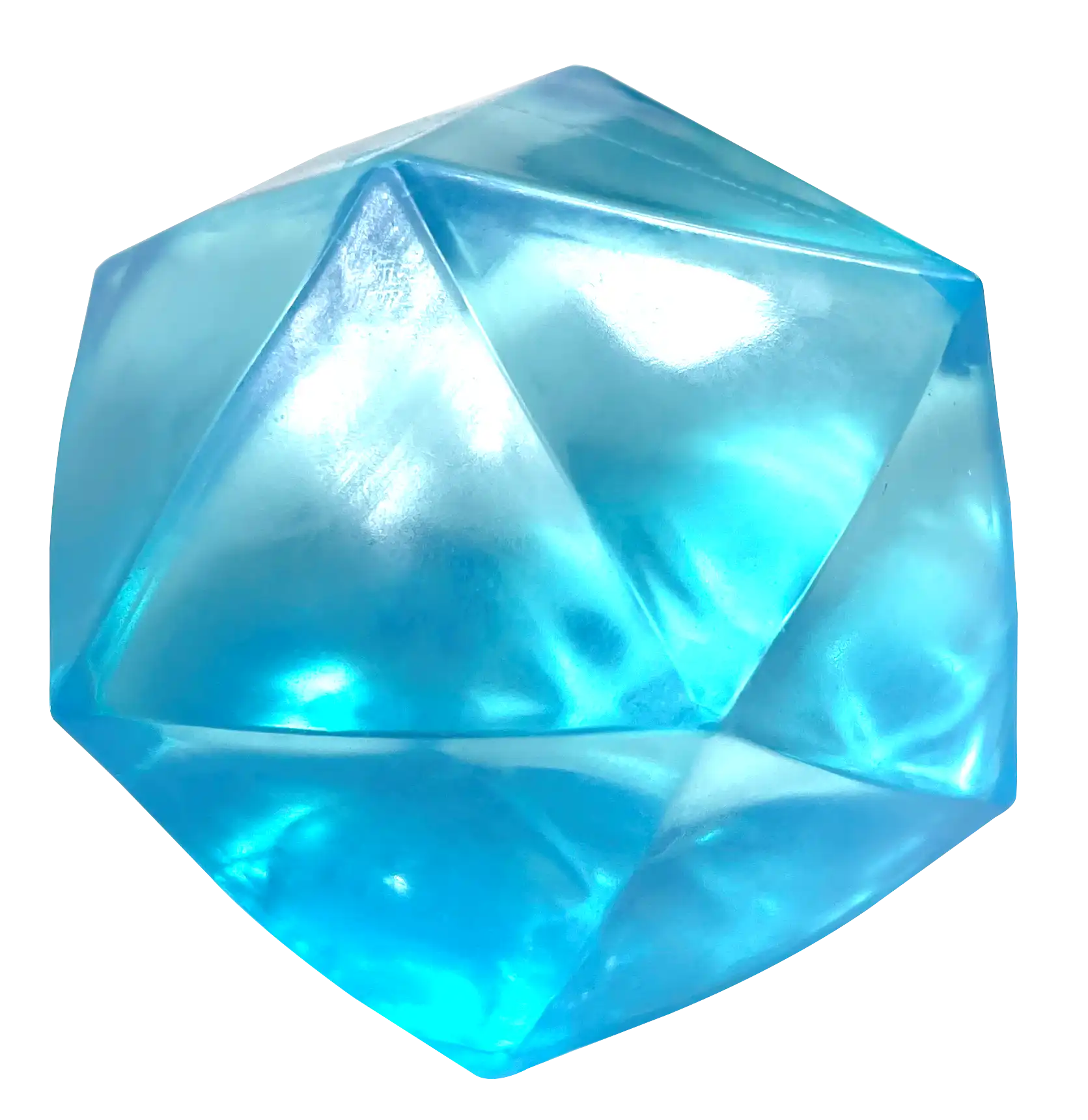 Gem-Shaped Squeeze Toy-Blue
