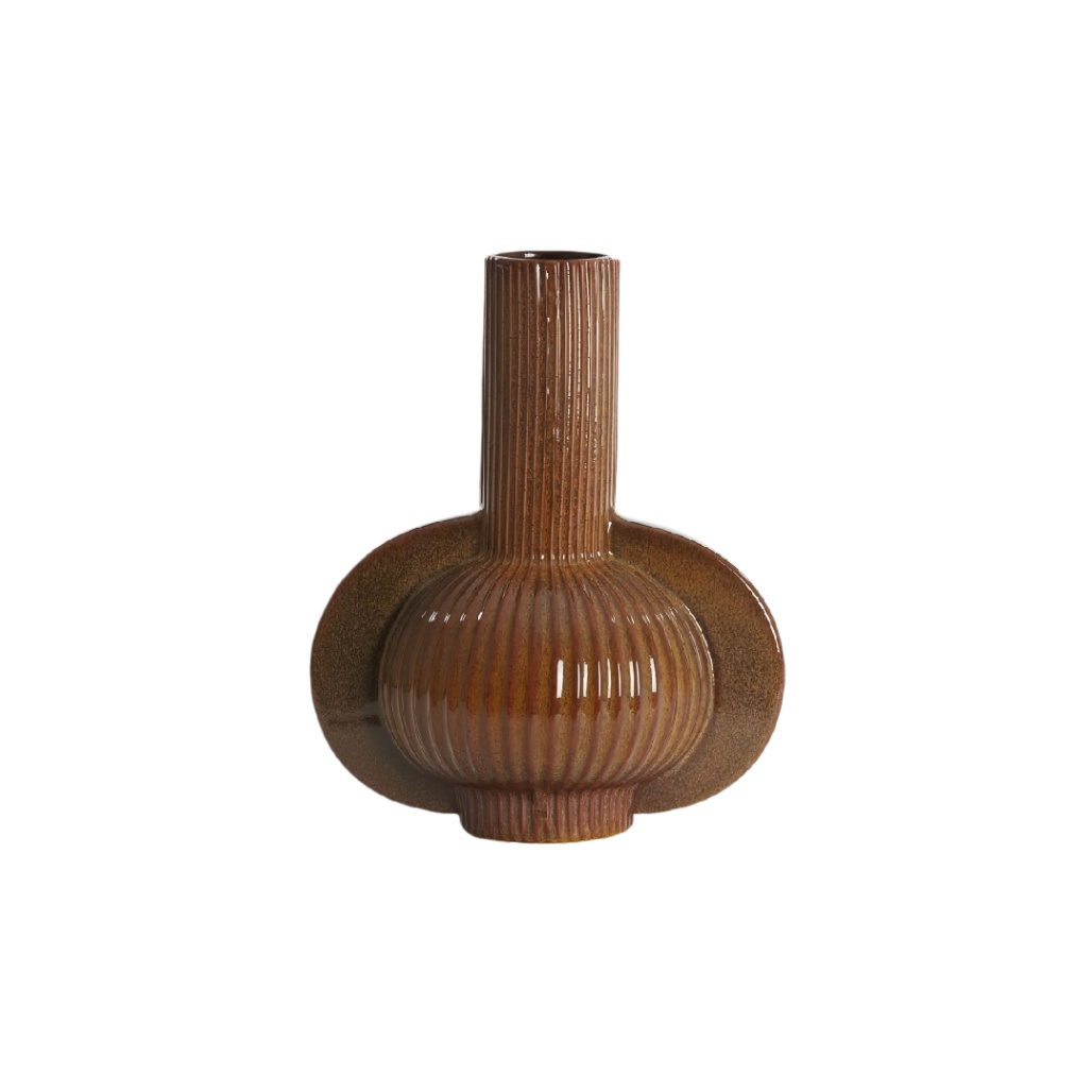 Vase décoratif en céramique pour intérieur - 15 x 15 x 25-selectioncera