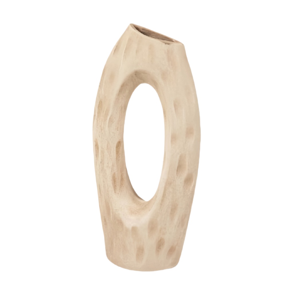 Vase décoratif en bois naturel pour ornements - 20 x 10 x 40-artdevivrevase