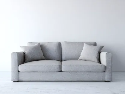 Divano 2 posti in tessuto grigio medio 176x90x79 cm – stile contemporaneo-Cozyupbay