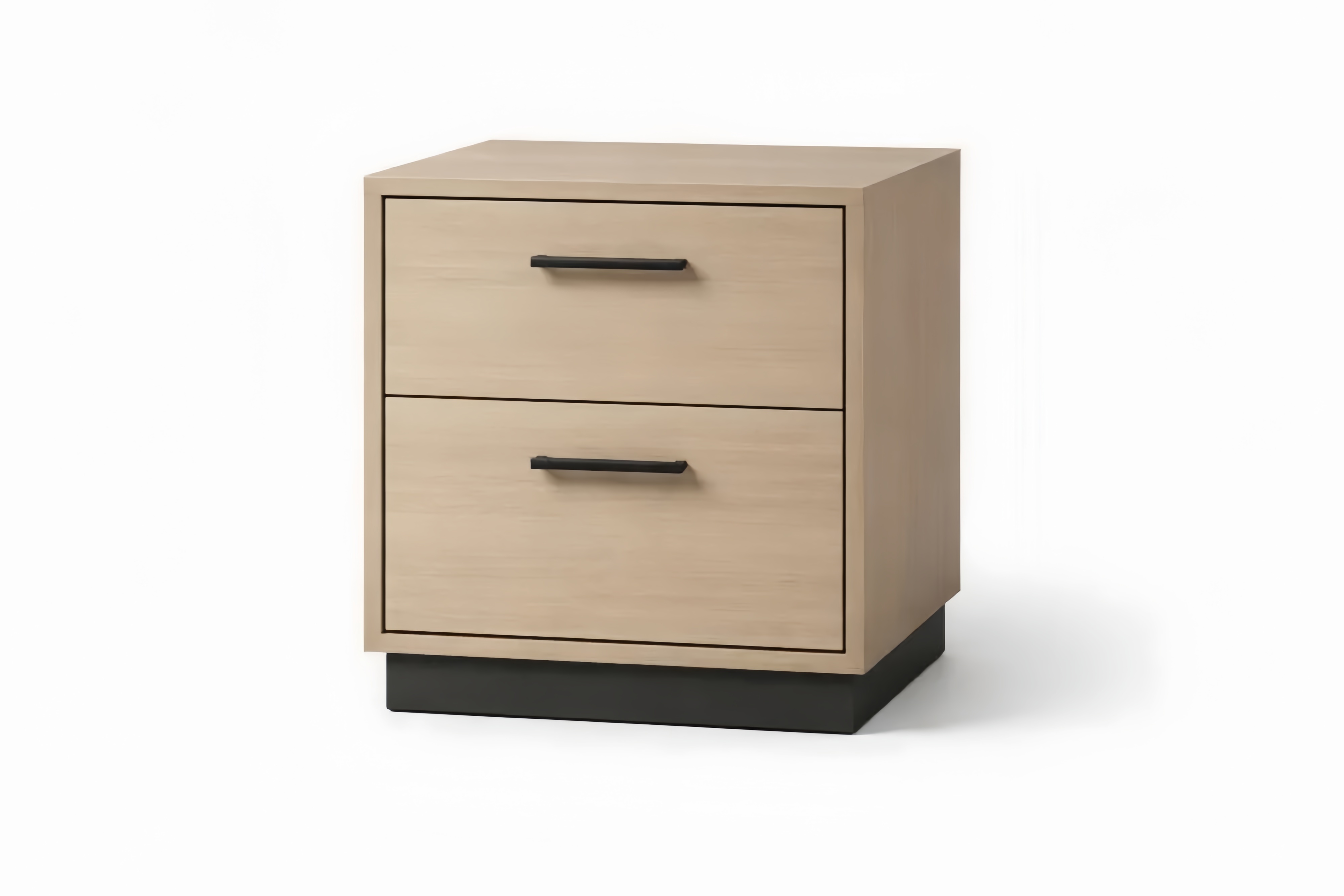 Chevet en bois de particules à 2 tiroirs 50x40x60 cm(L×l×H)