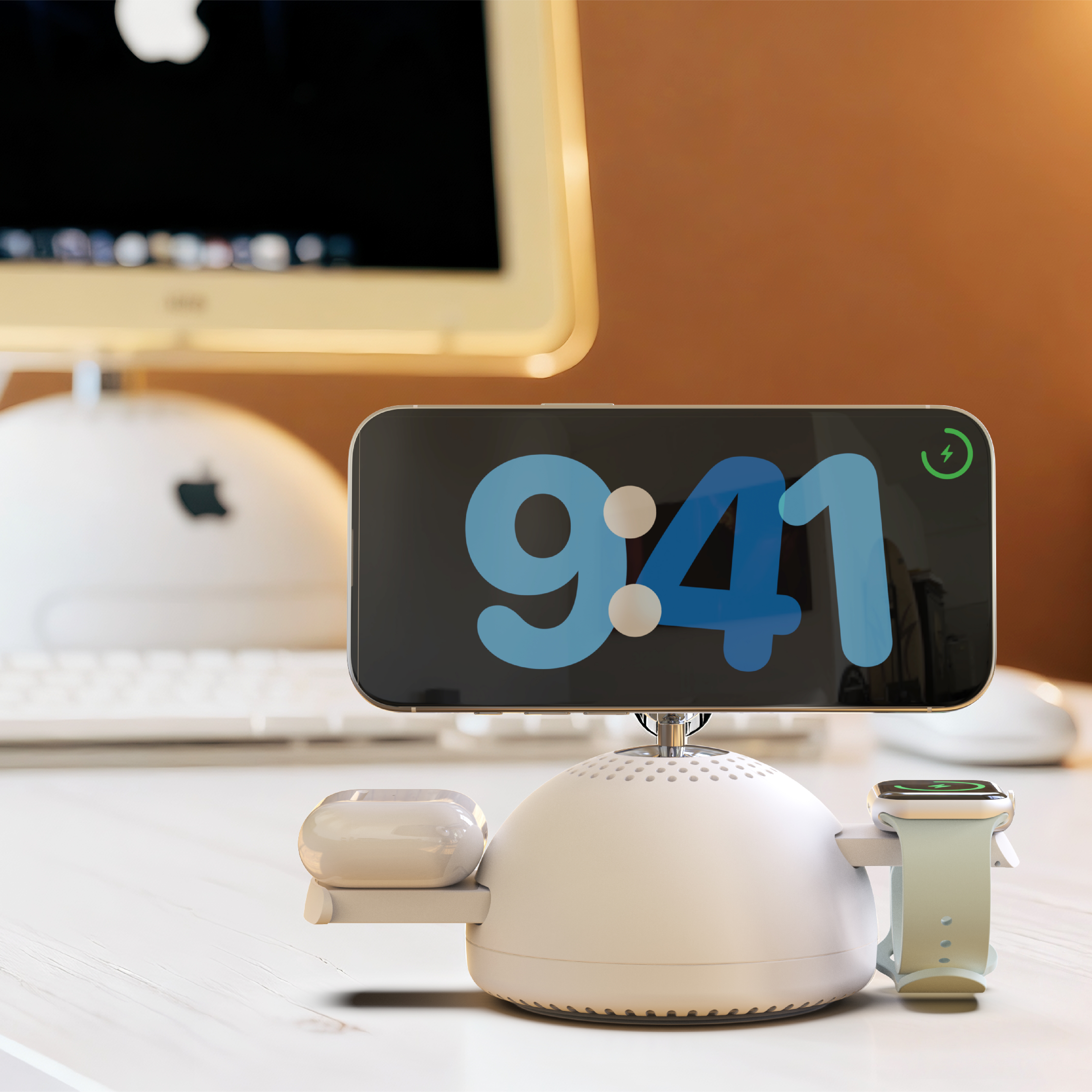 Qi | MagSafe | 3-in-1 Wireless Charging Stand