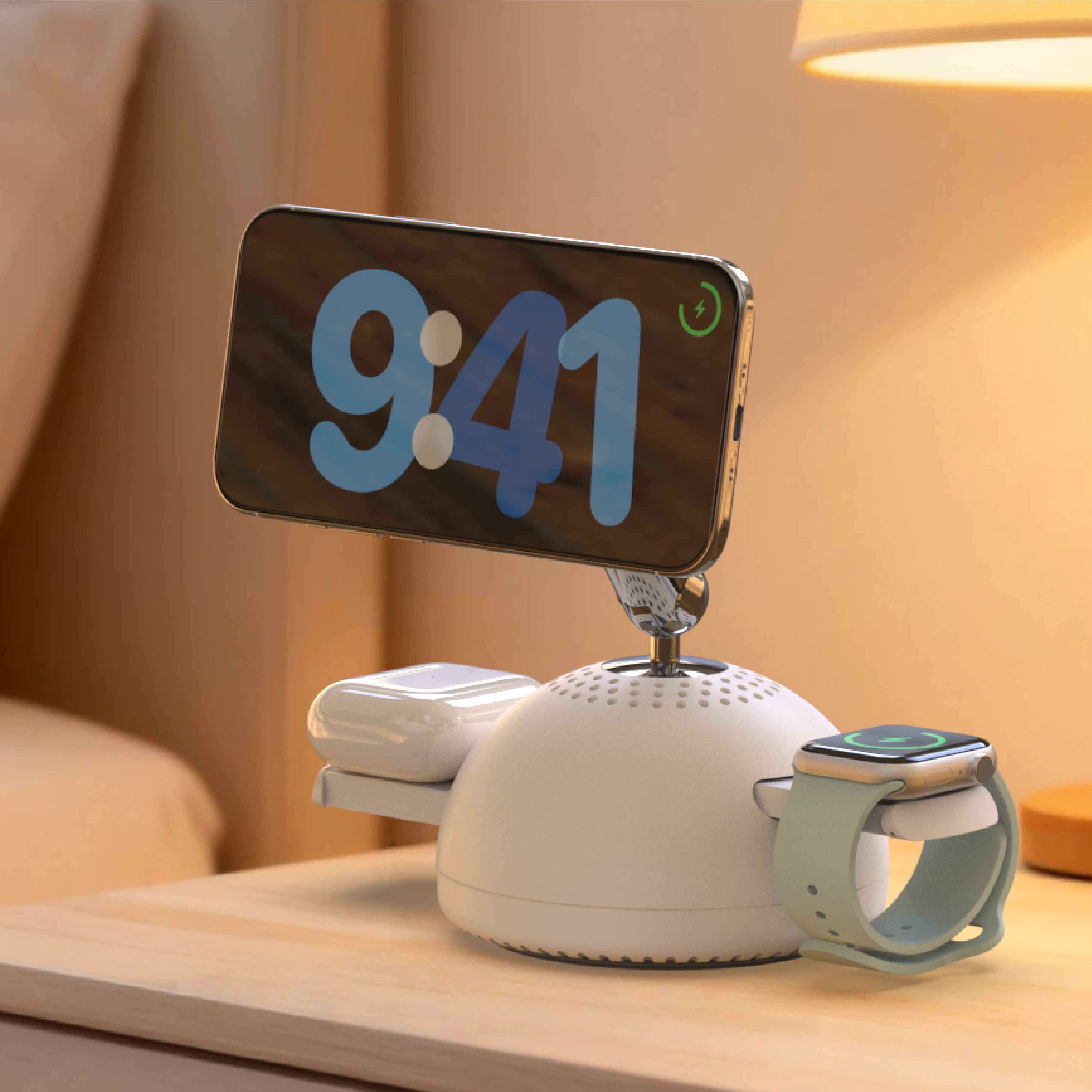 Qi | MagSafe | 3-in-1 Wireless Charging Stand