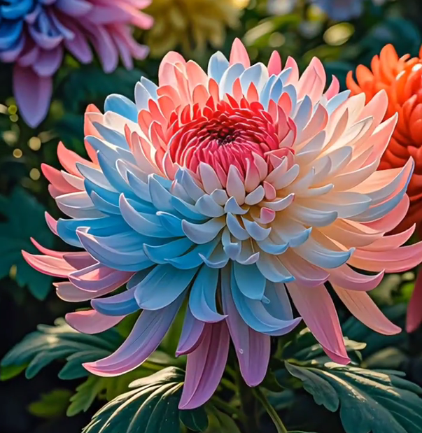 🌸Семена от цветни божурни хризантеми