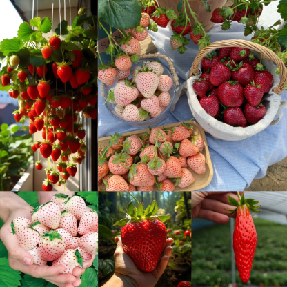 🍓🖤 Riesige Black Diamond Erdbeeren Samen – süß, nährstoffreich & einfach zu Hause anzubauen
