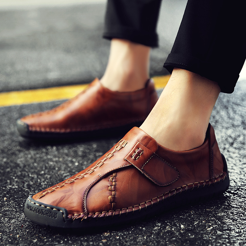 🔥Hot Sale 70% OFF 🎉Men's Handmade Casual Faux Leather Comfy Slip-On Walking Shoes