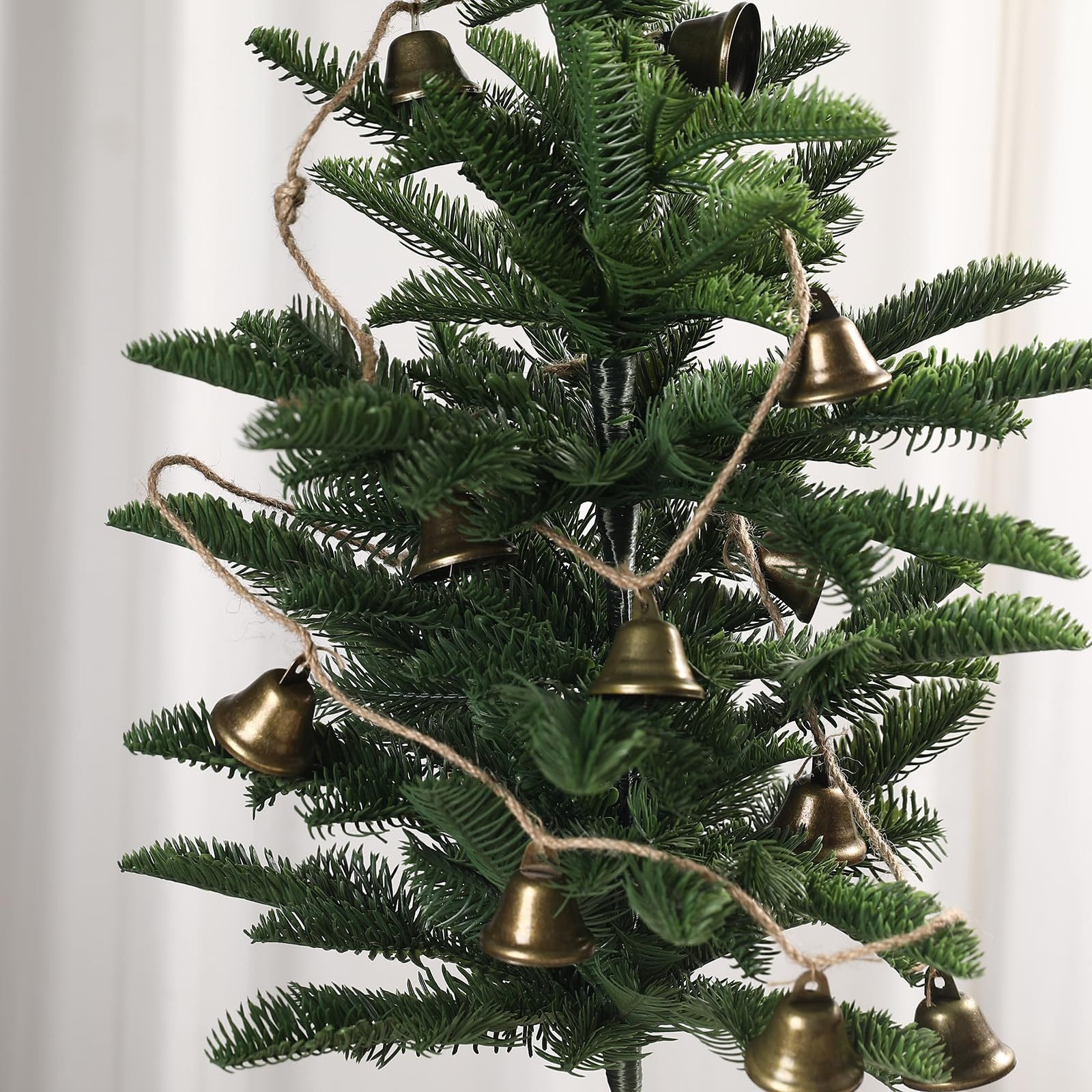 🔥 Rustic Christmas Cow Bells on Twine Garland