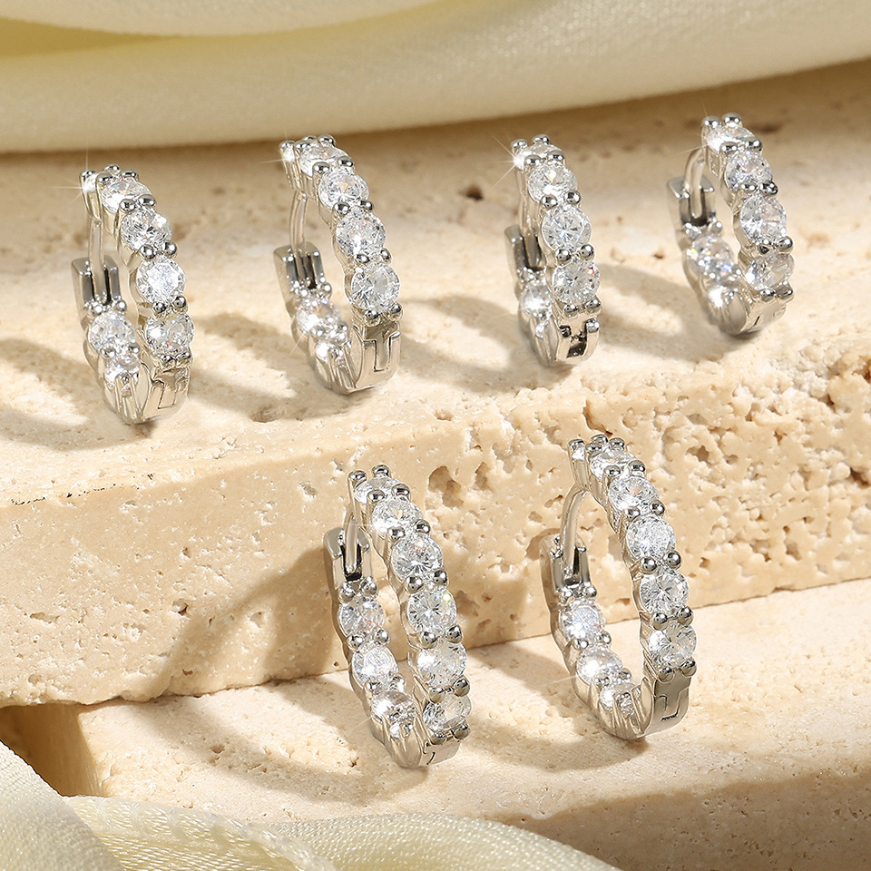 🔥Mother's Day Sale 50% OFF🔥Moissanite Hoop Earrings🎁
