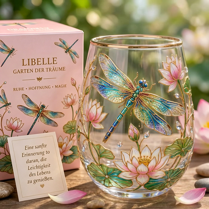 🌸 Limitierte Edition 2026 · Kolibri-Garten Glasbecher☀️☕