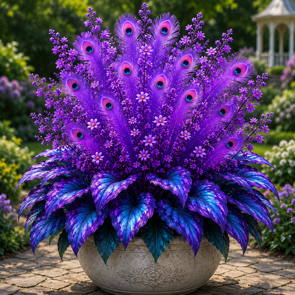 🏡🤗 Peacock Flame Hosta™ – Mühelose Schönheit für schattige Plätze 💥