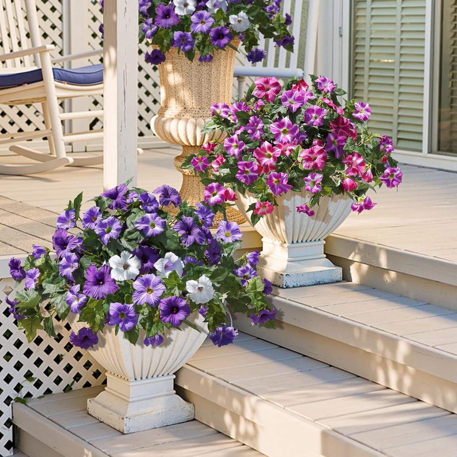 🔥Last Day 70% OFF🔥Spring Faux Petunias Silk Flower UV Resistant No Fade Floral