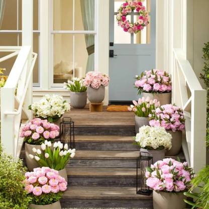 💥 Letzter Tag: 70% RABATT 💐 Künstliche Outdoor-Hortensien – UV-beständig, wasserdicht & windfest