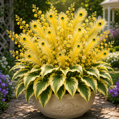 🏡🤗 Peacock Flame Hosta™ – Mühelose Schönheit für schattige Plätze 💥