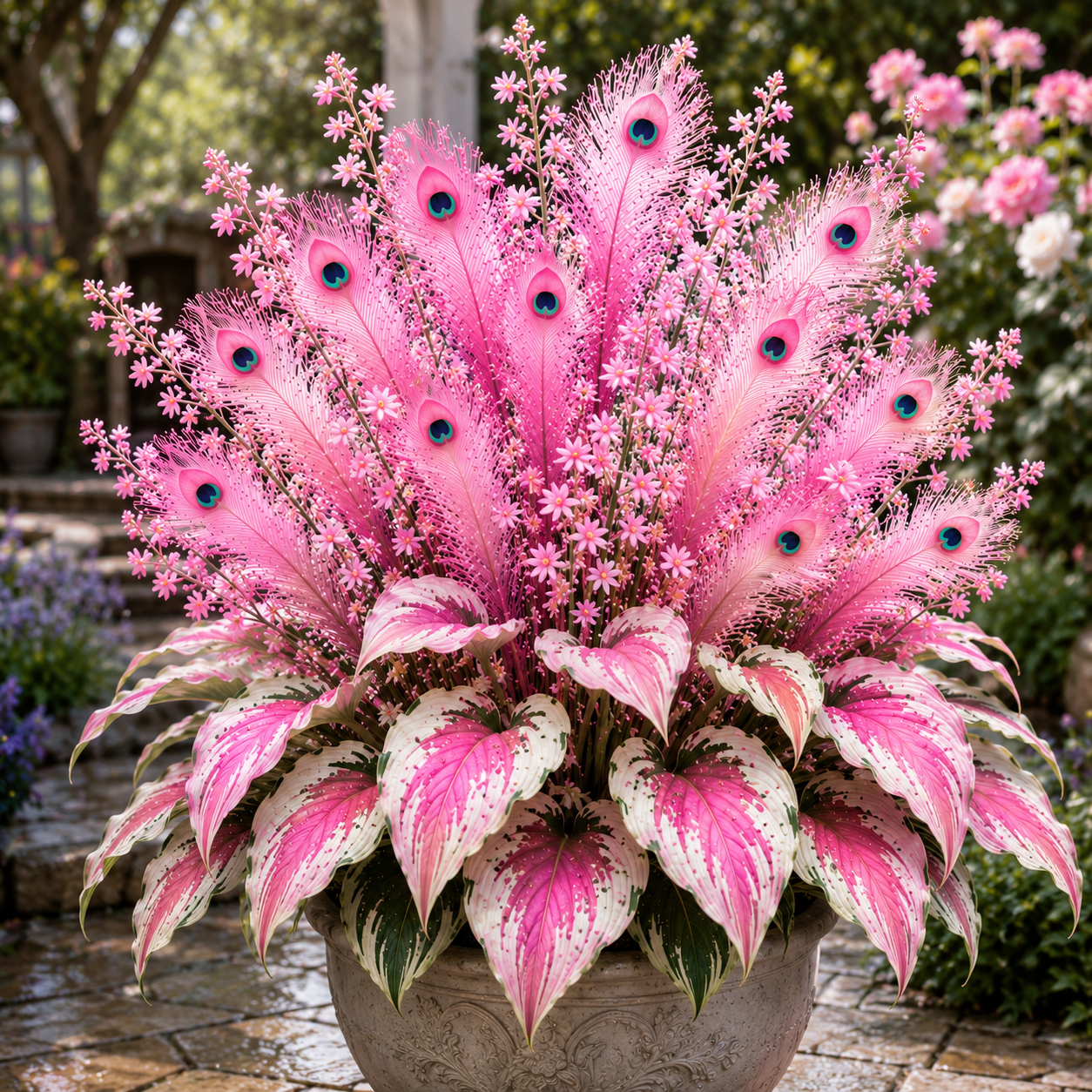 🏡🤗 Peacock Flame Hosta™ – Mühelose Schönheit für schattige Plätze 💥