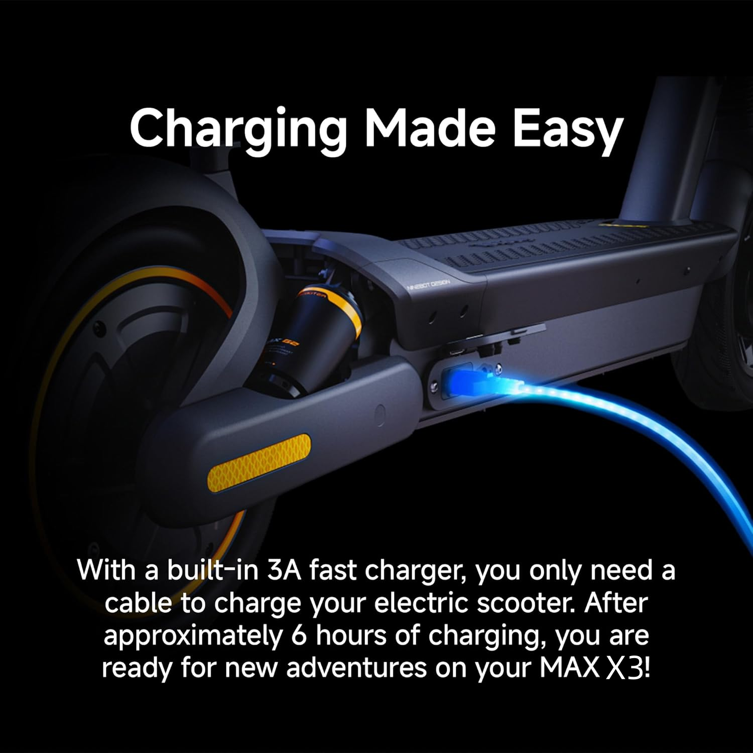 Ninebot MAX Series Electric Scooter, Up to 22–28 MPH, Long Rang, Dual Suspension & Braking System, Fast Charging, Scooter for Adults, UL-2272 2271 Certified (G2/G3)