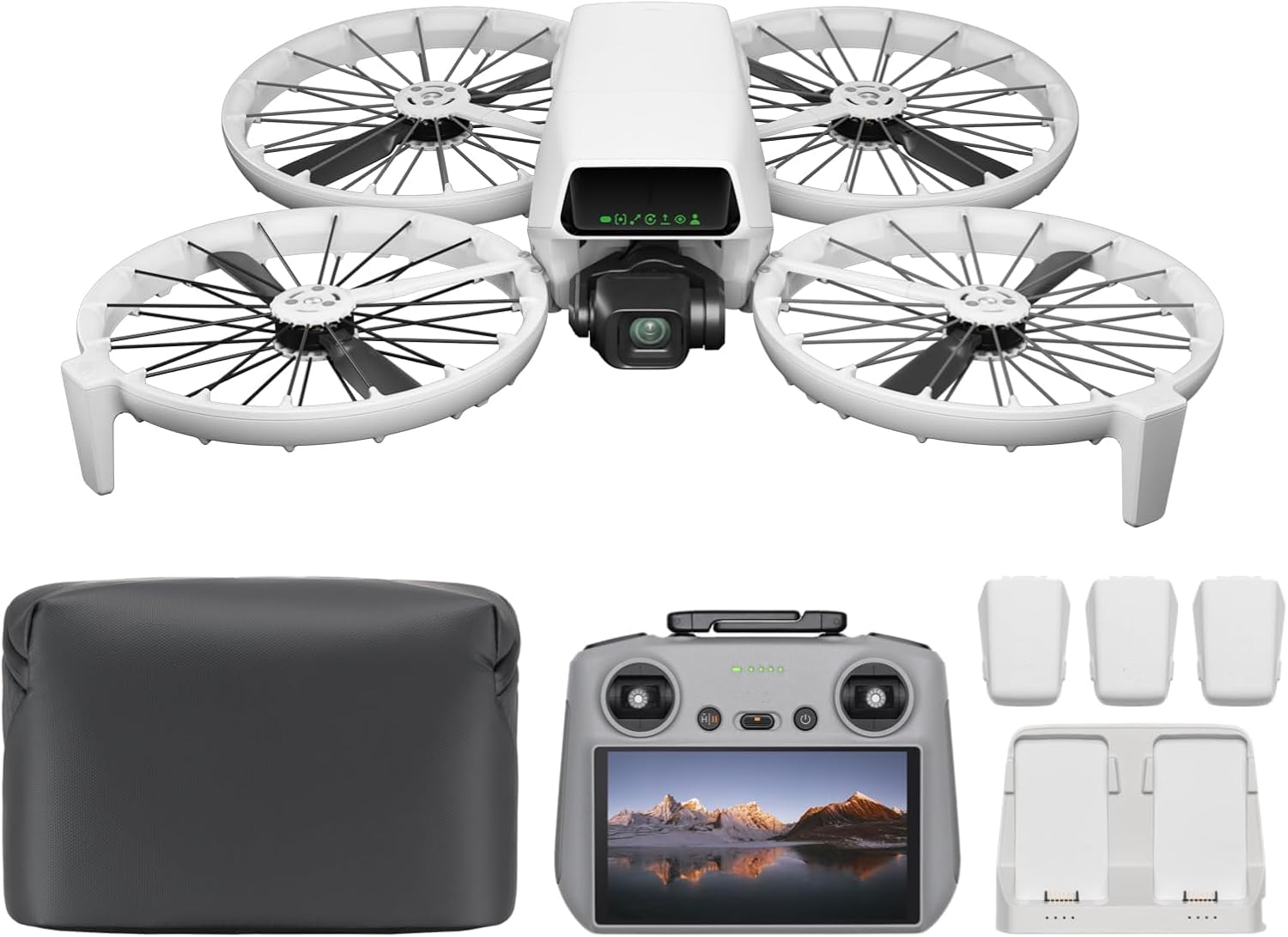 Smart 4K GPS Camera Drone More  Screen Remote Controller, Drone With 4K UHD Camera for Adults, Palm Takeoff, Auto Return, Intelligent Flight, 3 Batteries for 93-Min Flight Time