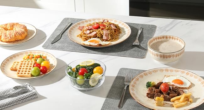 plate and bowls set