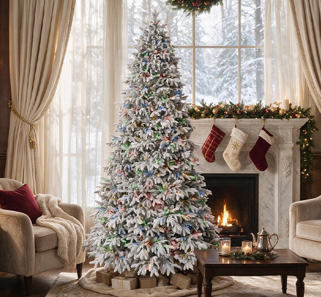 12ft Prelit Luxury Christmas Tree with Remote, Quick Connect