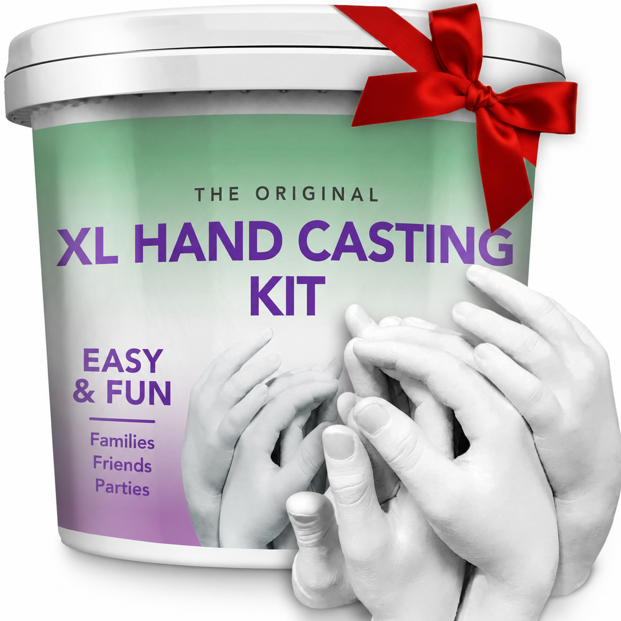 XL Hand Casting Kit for Family - Extra Large Mold, Up to 6 Hands