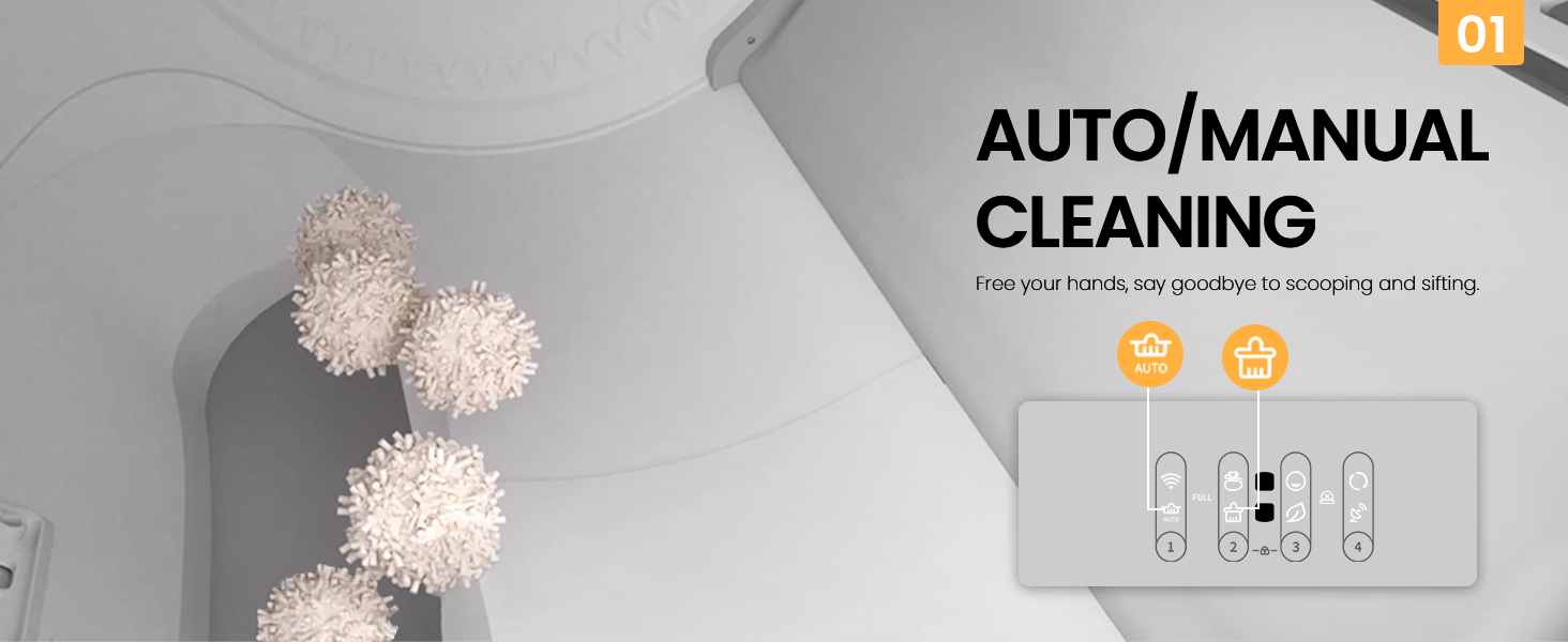 automatic cat litter box self cleaning multicat