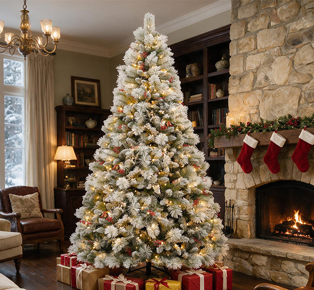 12ft Prelit Luxury Christmas Tree with Remote, Quick Connect