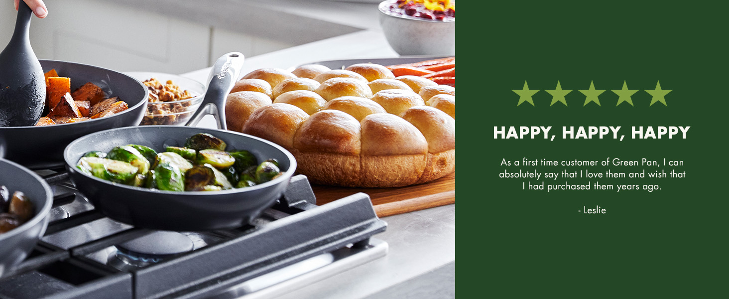 GreenPan, Ceramic Nonstick, PFAS-Free, Non-Toxic, Cookware, Frypans