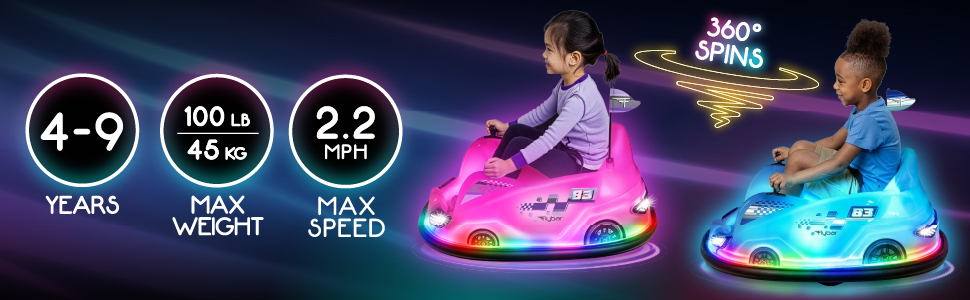 12V GLOW BUMPER CAR