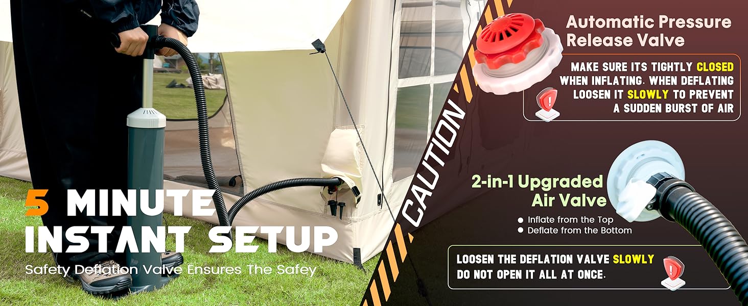 inflatable tent