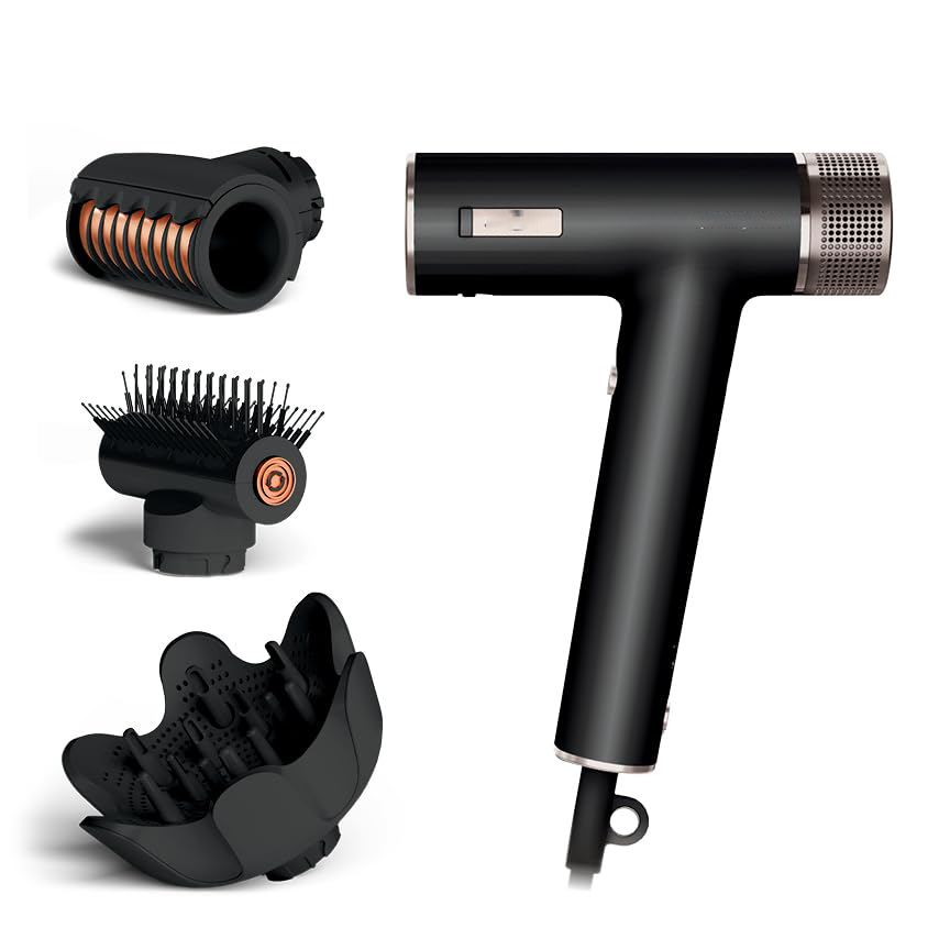 Hair Dryer | SpeedStyle | No Heat Damage Hair Styling Tool | 3 Styling Tools Included | Portable & Powerful Blow Dryer | Best for Straight & Wavy Hair | Silk | HD331