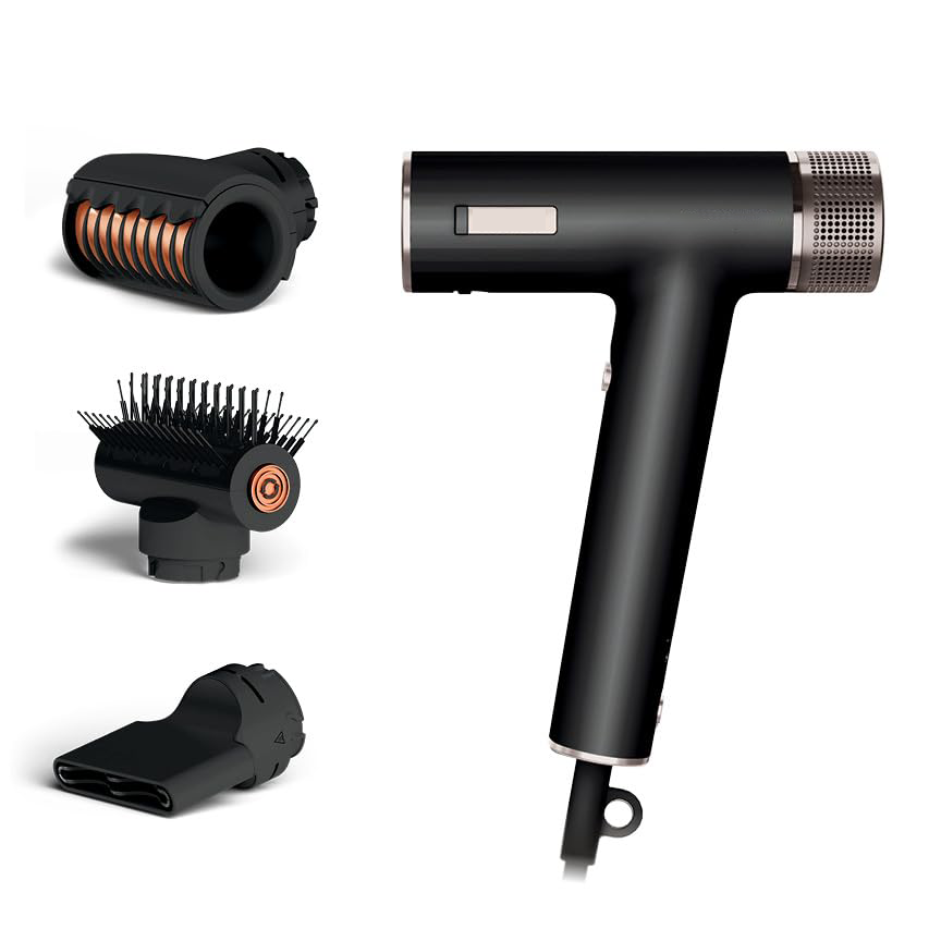 Hair Dryer | SpeedStyle | No Heat Damage Hair Styling Tool | 3 Styling Tools Included | Portable & Powerful Blow Dryer | Best for Straight & Wavy Hair | Silk | HD331