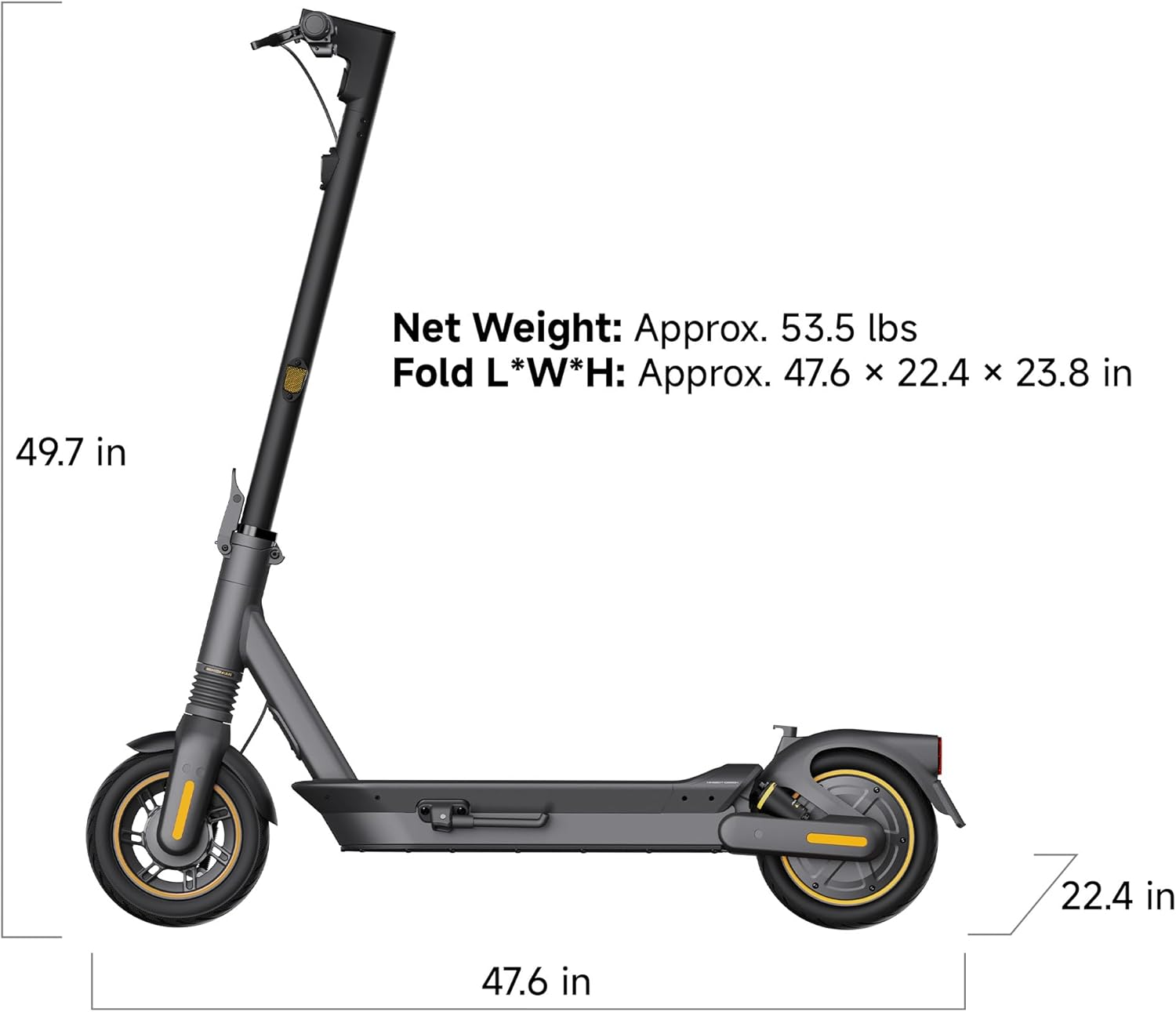 Ninebot MAX Series Electric Scooter, Up to 22–28 MPH, Long Rang, Dual Suspension & Braking System, Fast Charging, Scooter for Adults, UL-2272 2271 Certified (G2/G3)