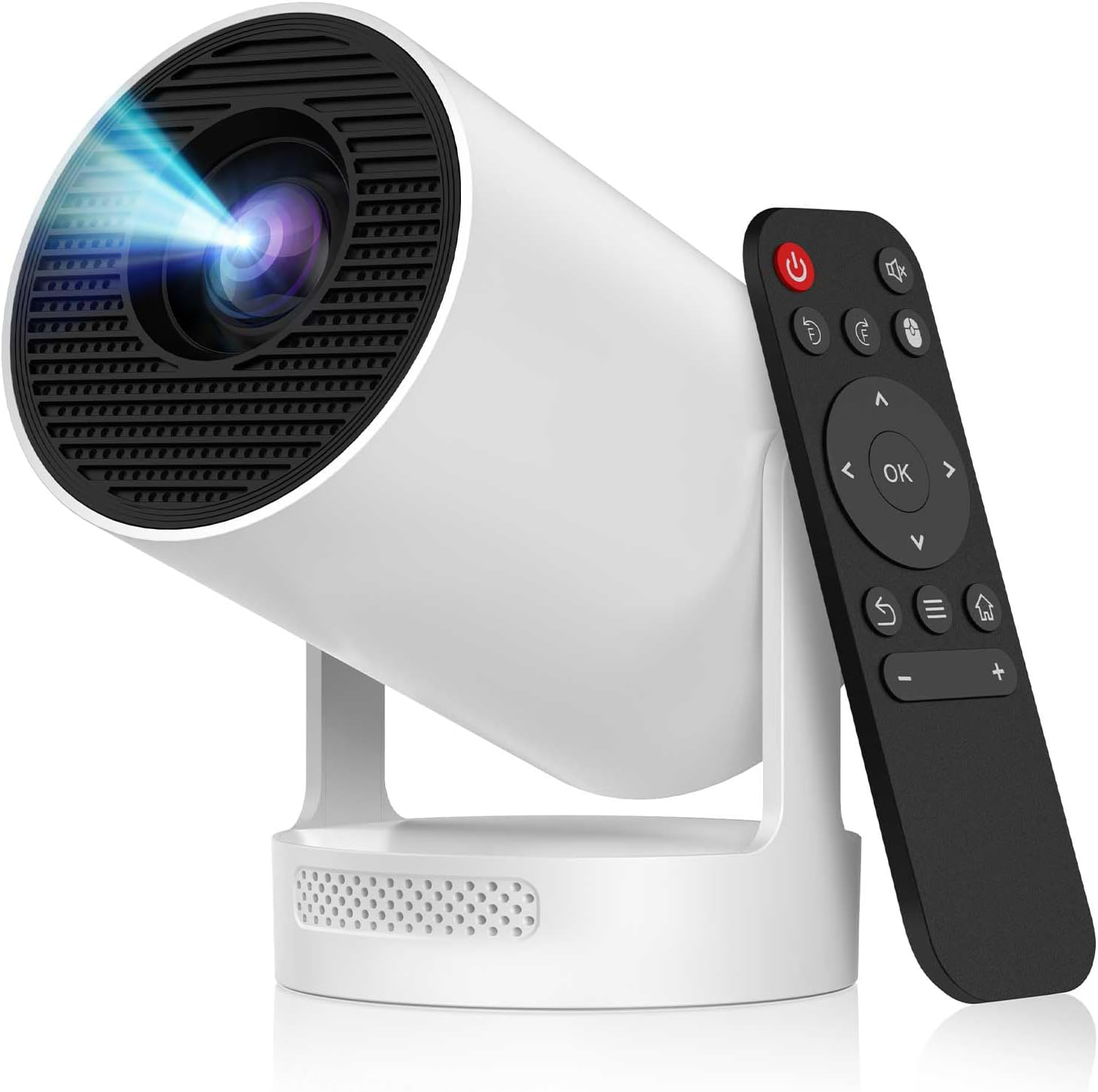 Smart Portable 4K Projector with 210° Rotation & Android 11