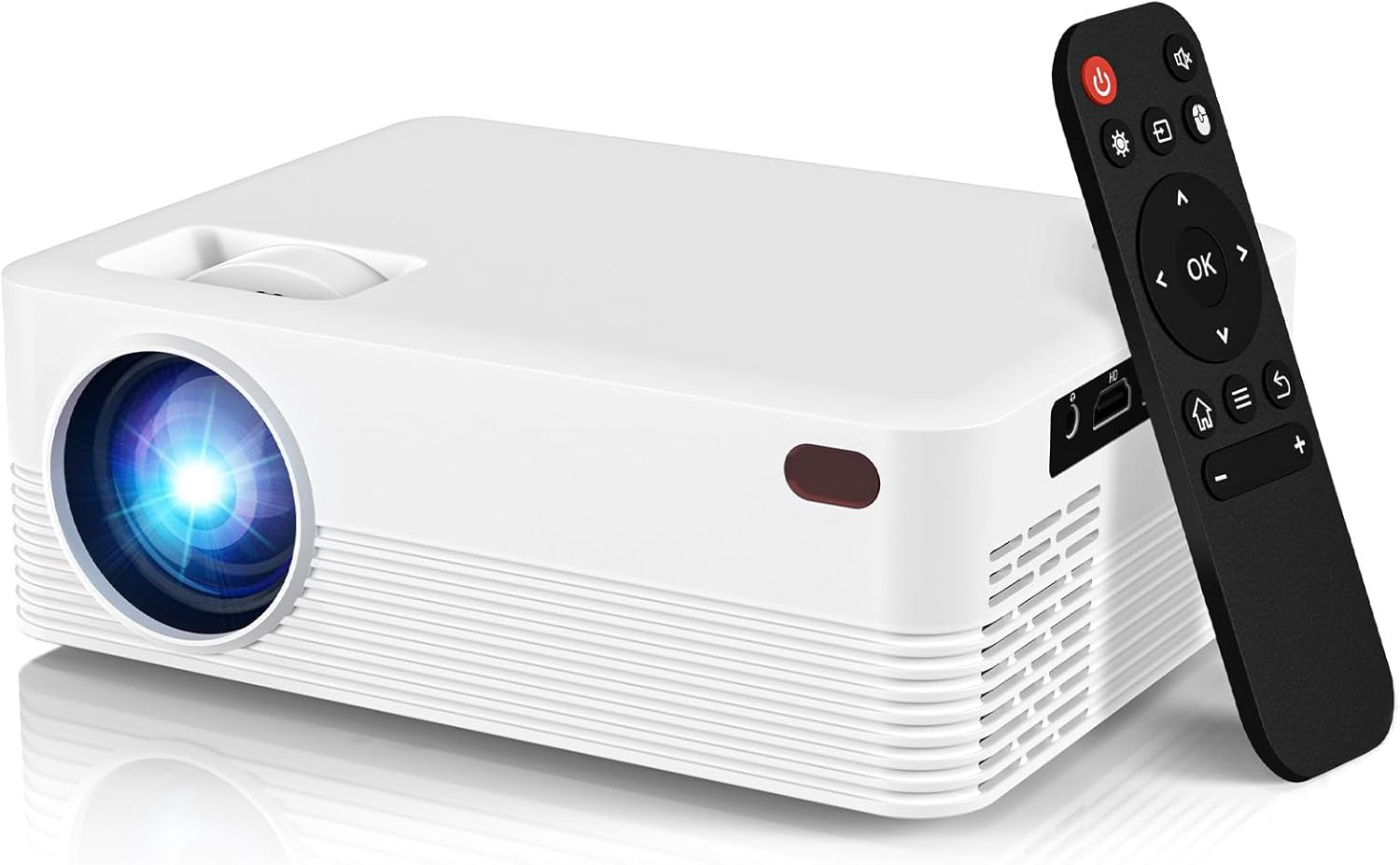 Smart Portable 4K Projector with 210° Rotation & Android 11