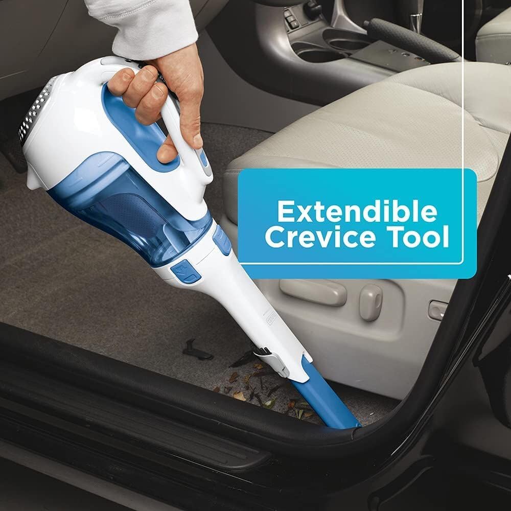 Handheld Vacuum, Cordless Car Vacuum Portable 12V, with Rotating and Extendable Nozzle (HHVI320JR02)