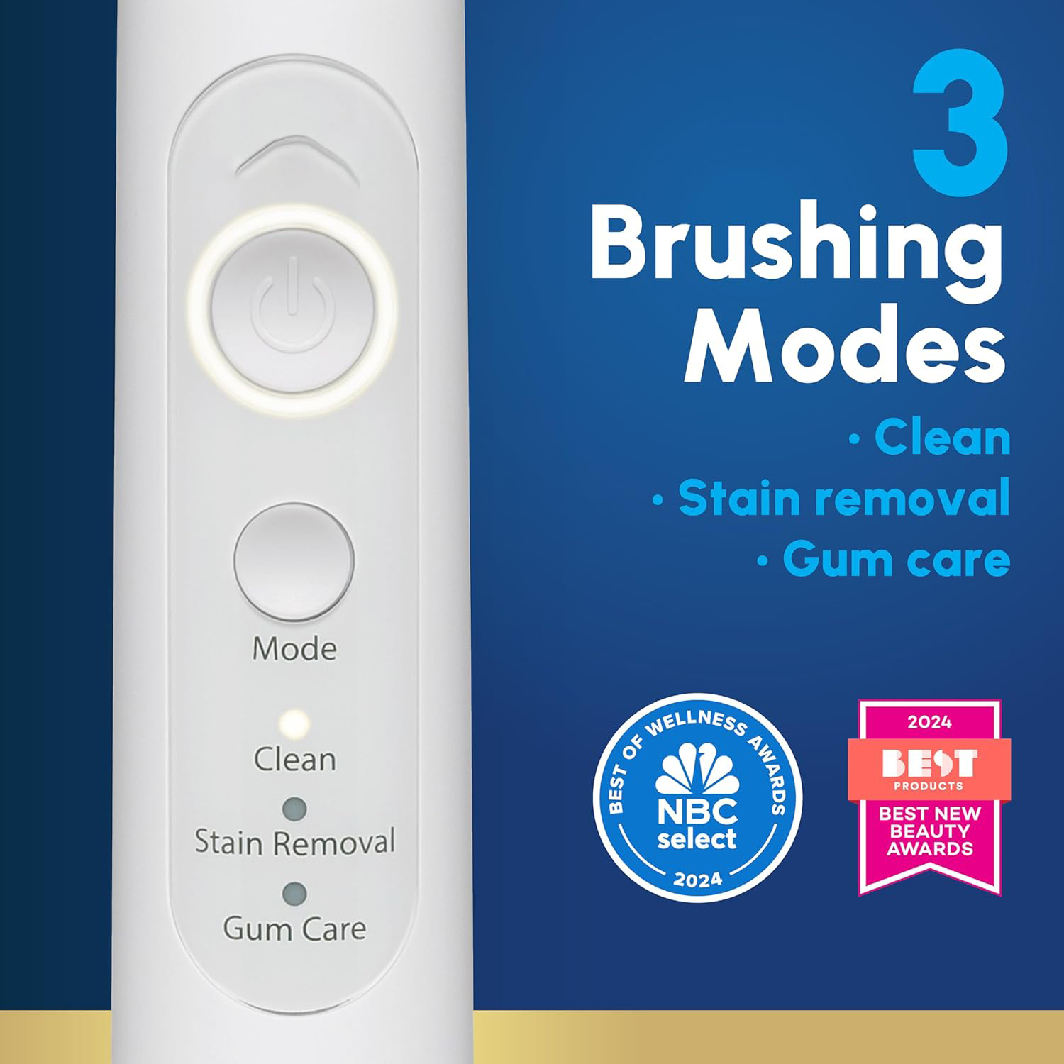  Sensonic Complete Care Water Flosser and Rechargeable Electric Toothbrush Combo Set for Teeth Cleaning and Flossing, CC-04, White, Packaging May Vary