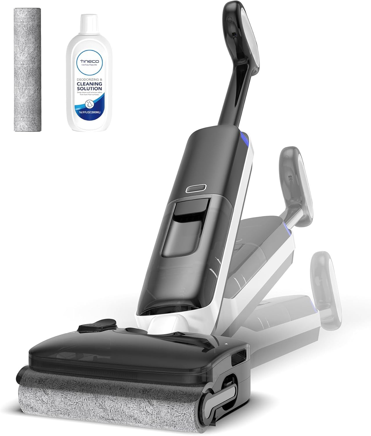  Floor ONE S6 Master Wet Dry Vacuum Cleaner, 20kPa Suction Vacuum Mop with Dual-Edge Cleaning, 45 Min Runtime (Quite Mode), 185°F Flashdry, 4inch Ultra-Slim