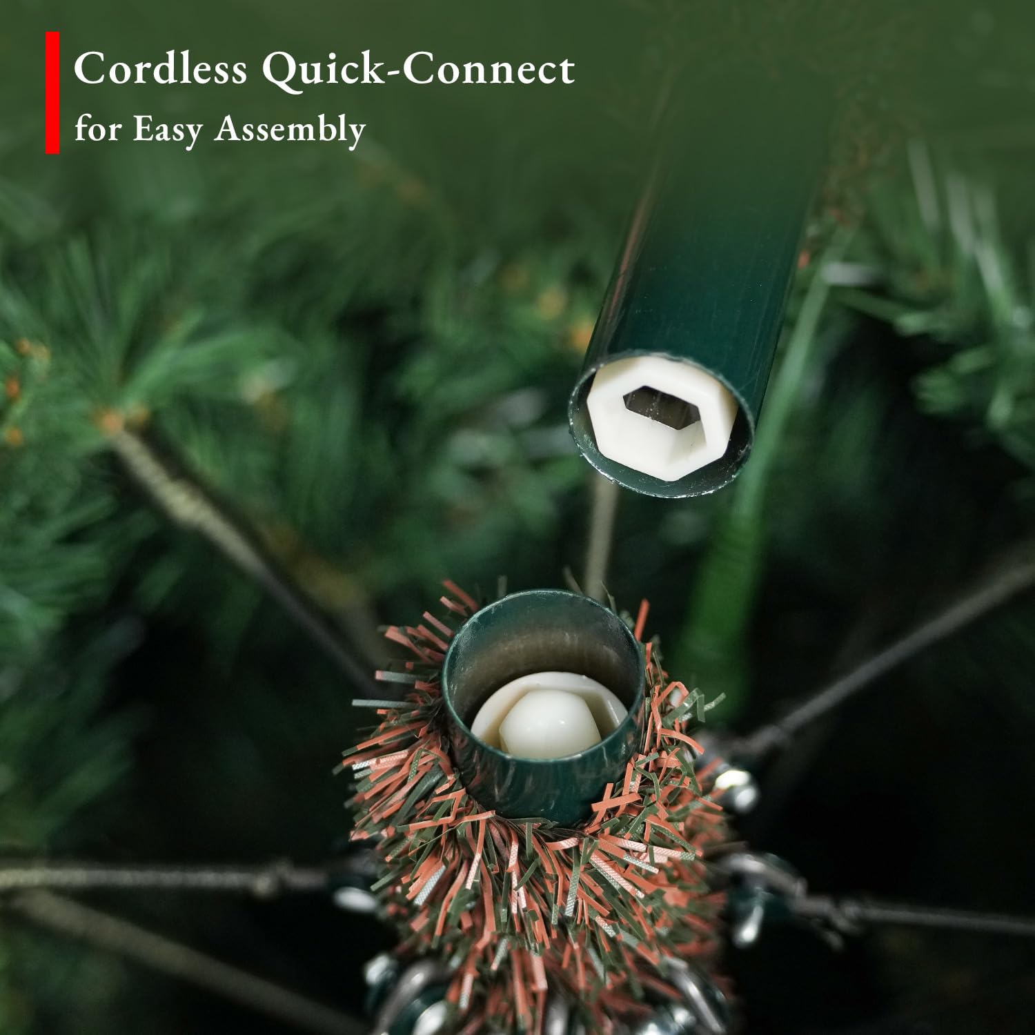 12ft Prelit Luxury Christmas Tree with Remote, Quick Connect