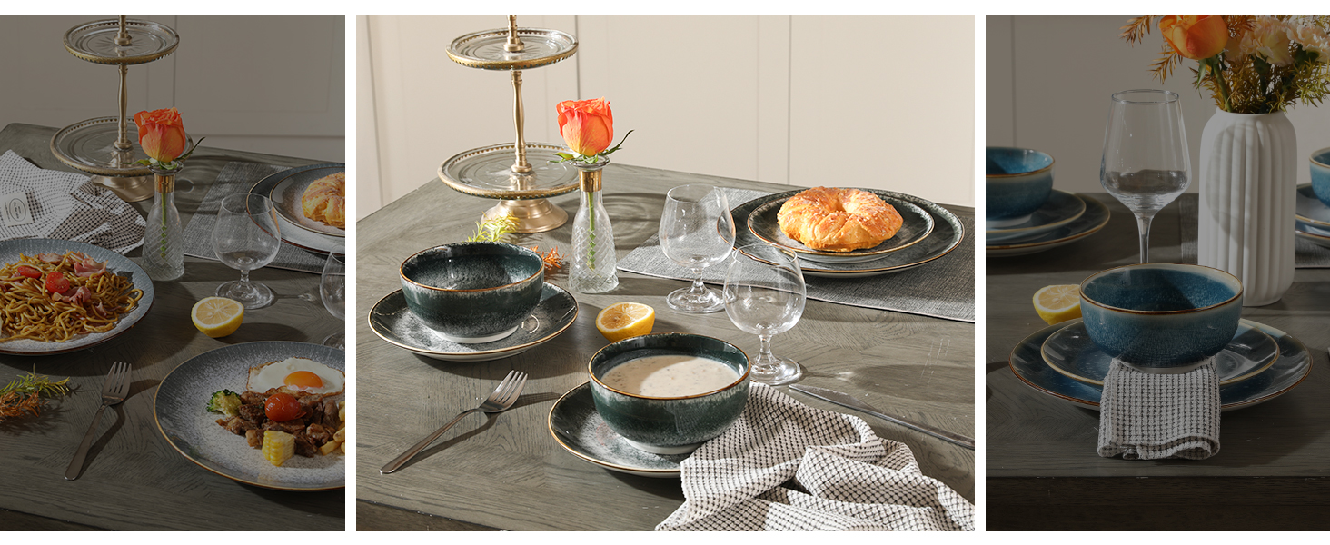 plate and bowls set