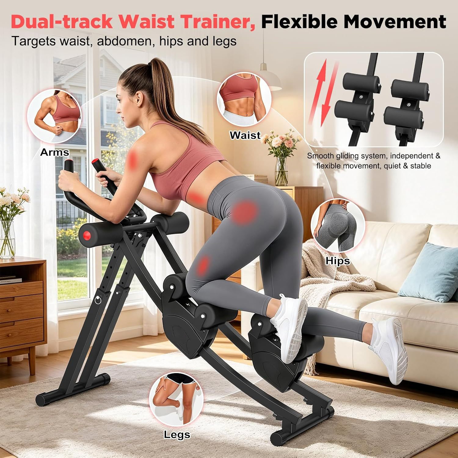 Dual Track Ab Machine, Exercise Equipment