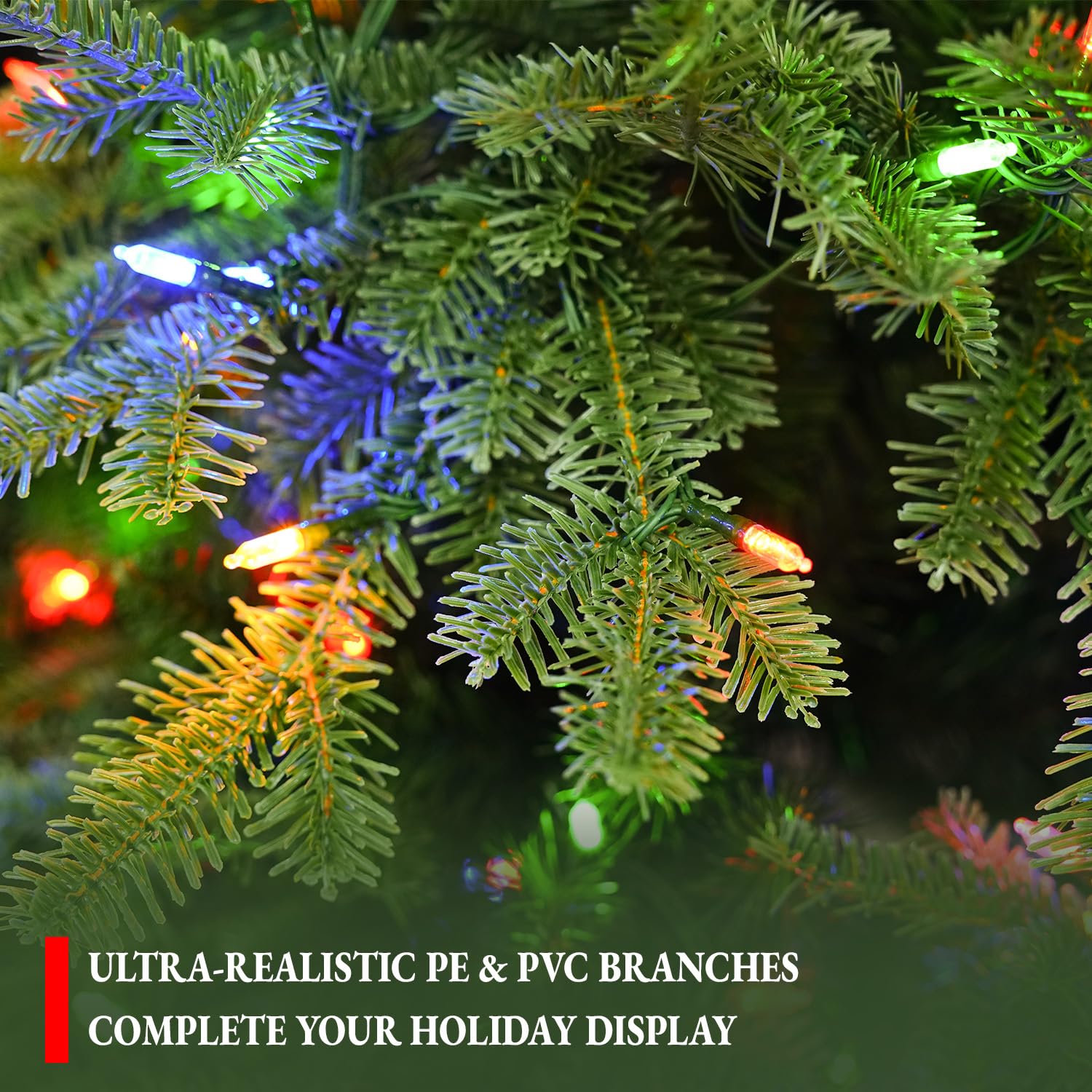 12ft Prelit Luxury Christmas Tree with Remote, Quick Connect