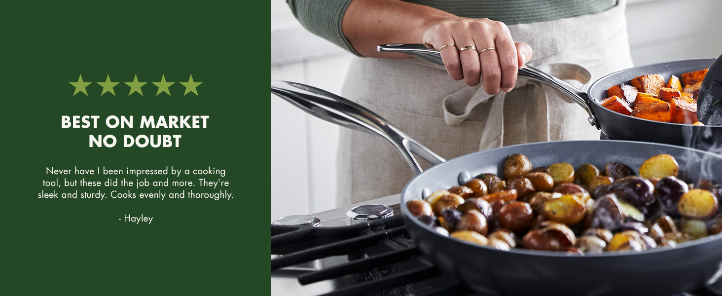 GreenPan, Ceramic Nonstick, PFAS-Free, Non-Toxic, Cookware, Frypans