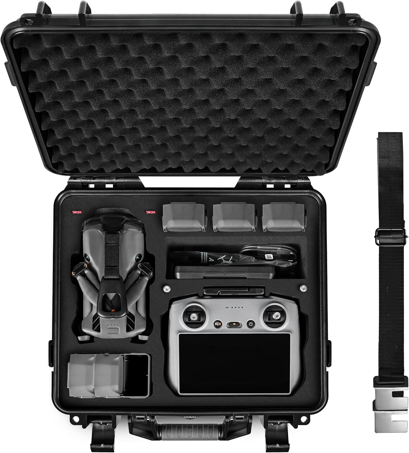 Fly More Combo Plus with  RC , Drone with Camera, 1-Inch CMOS, 4K Drone for Beginners, Obstacle Sensing, ActiveTrack 360°, 225° Gimbal Rotation, Extended Battery Life